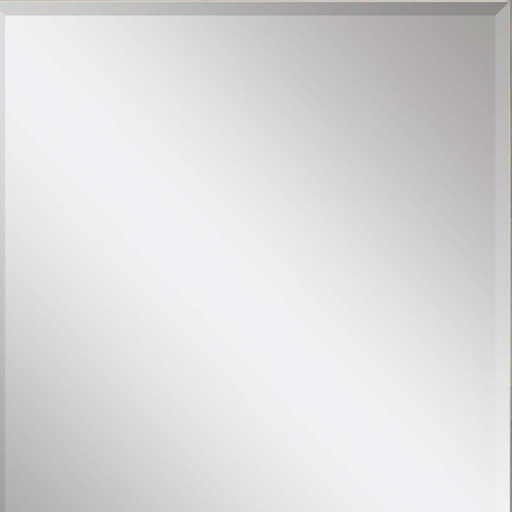 33" Silver Solid Wood Framed Accent Mirror
