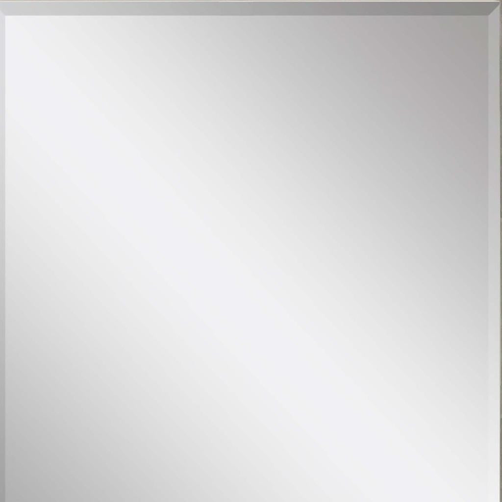 45" Silver Solid Wood Framed Accent Mirror