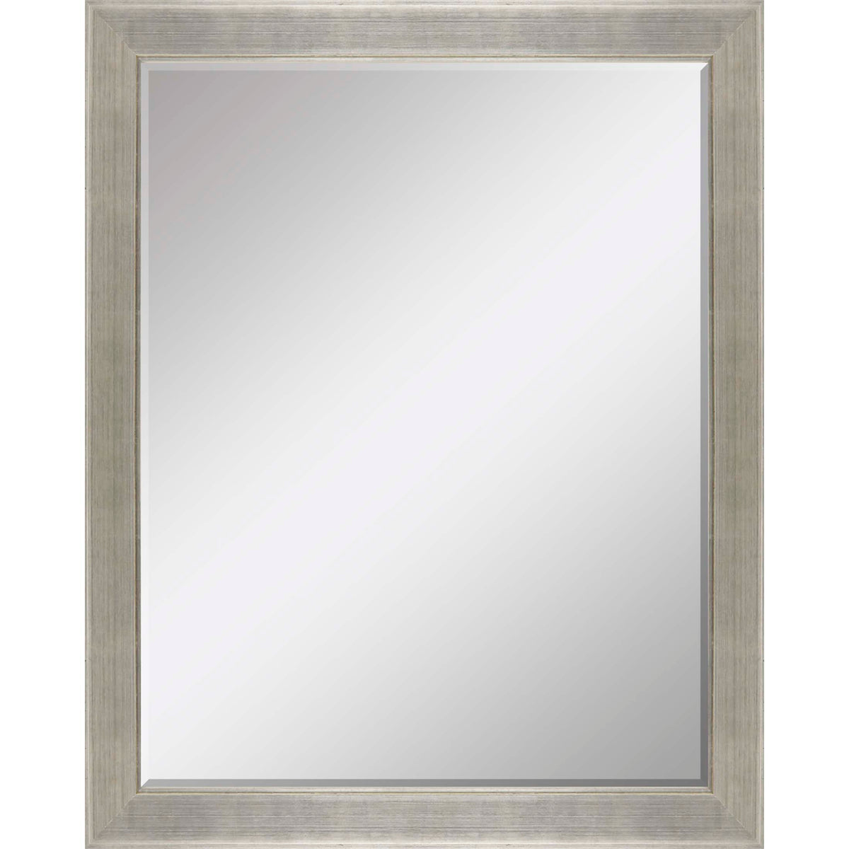 53" Silver Solid Wood Framed Accent Mirror