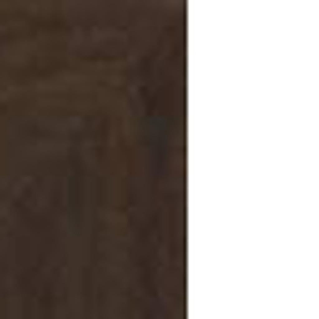 39" Dark Brown Framed Accent Mirror