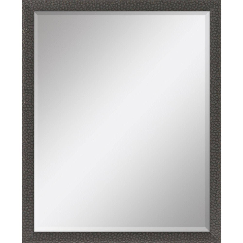 43" Dark Brown Solid Wood Framed Accent Mirror