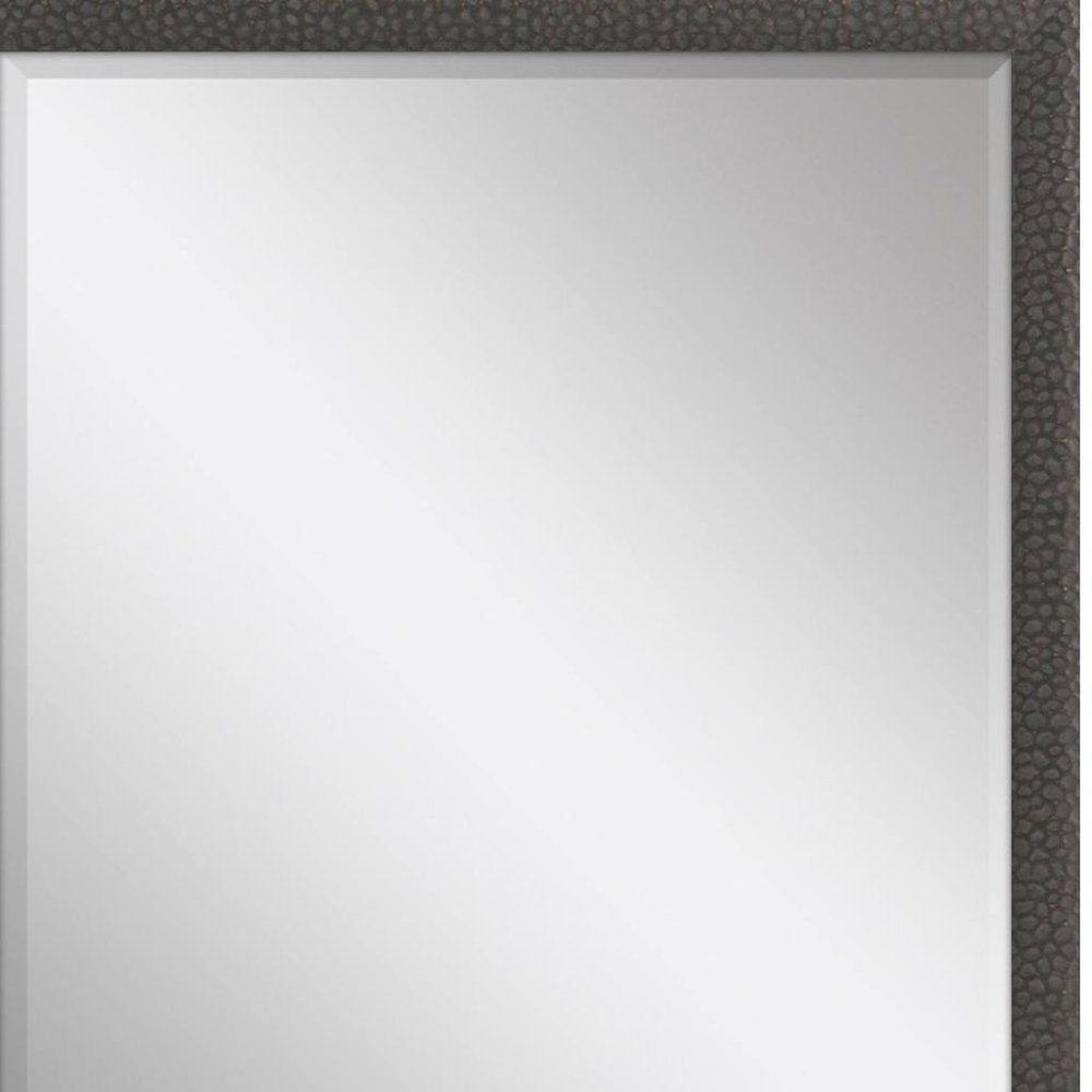 51" Dark Brown Solid Wood Framed Accent Mirror