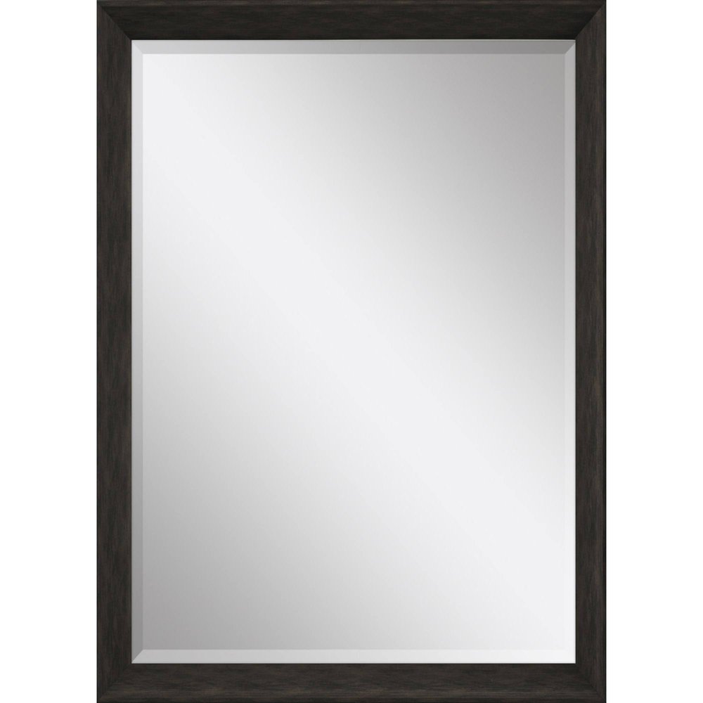 40" Dark Brown Framed Accent Mirror