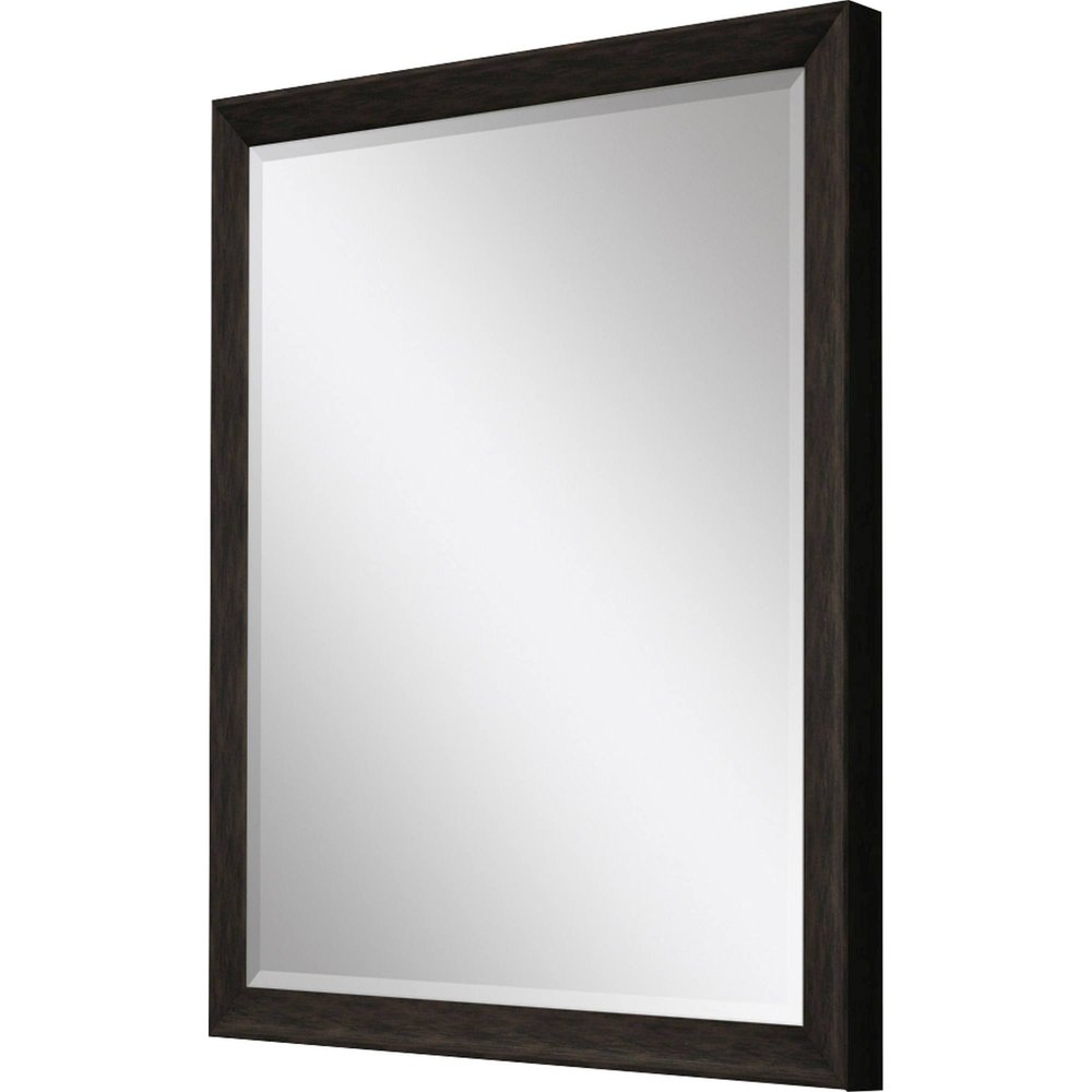 40" Dark Brown Framed Accent Mirror