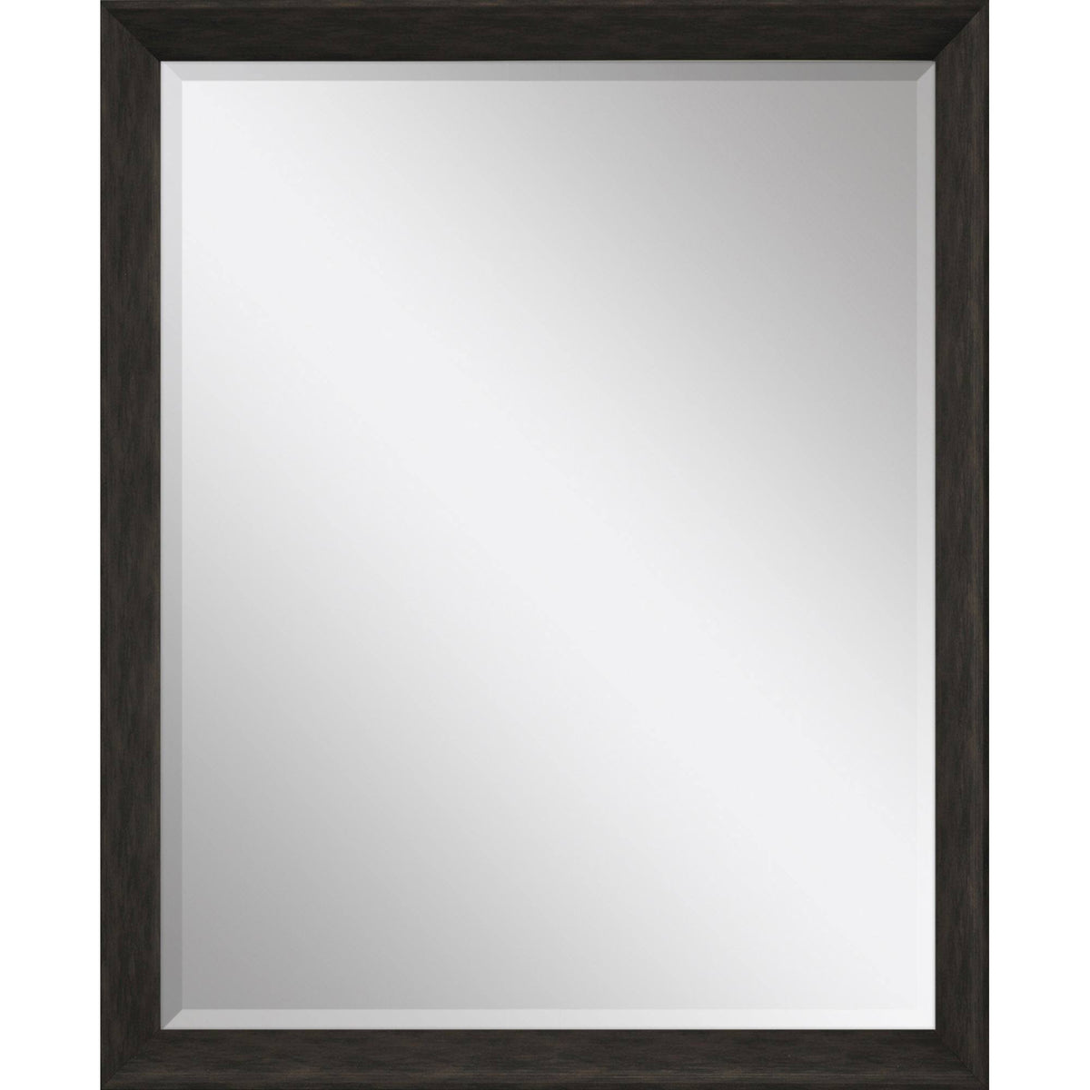 44" Dark Brown Framed Accent Mirror