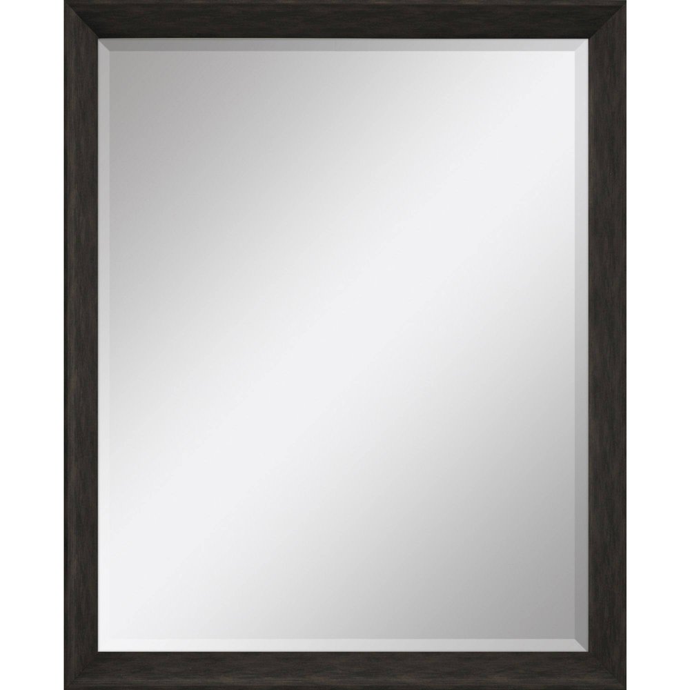 44" Dark Brown Framed Accent Mirror