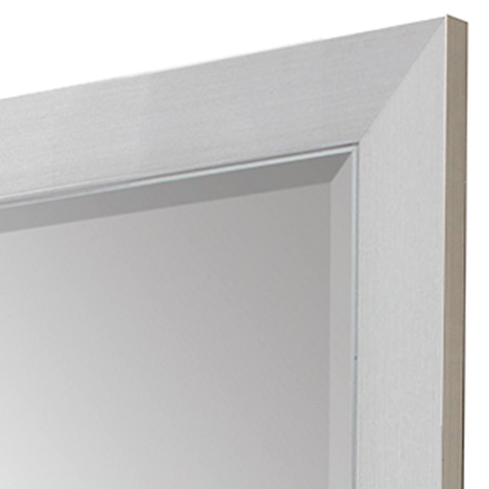32" Silver Framed Accent Mirror