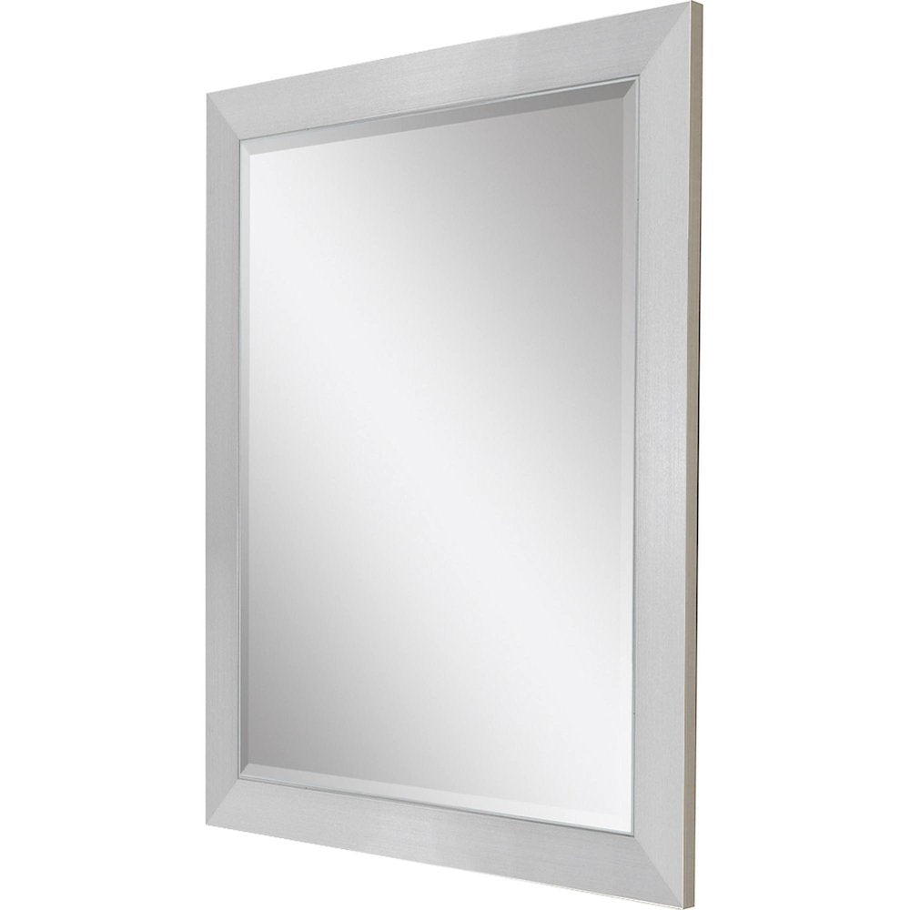 34" Silver Framed Accent Mirror