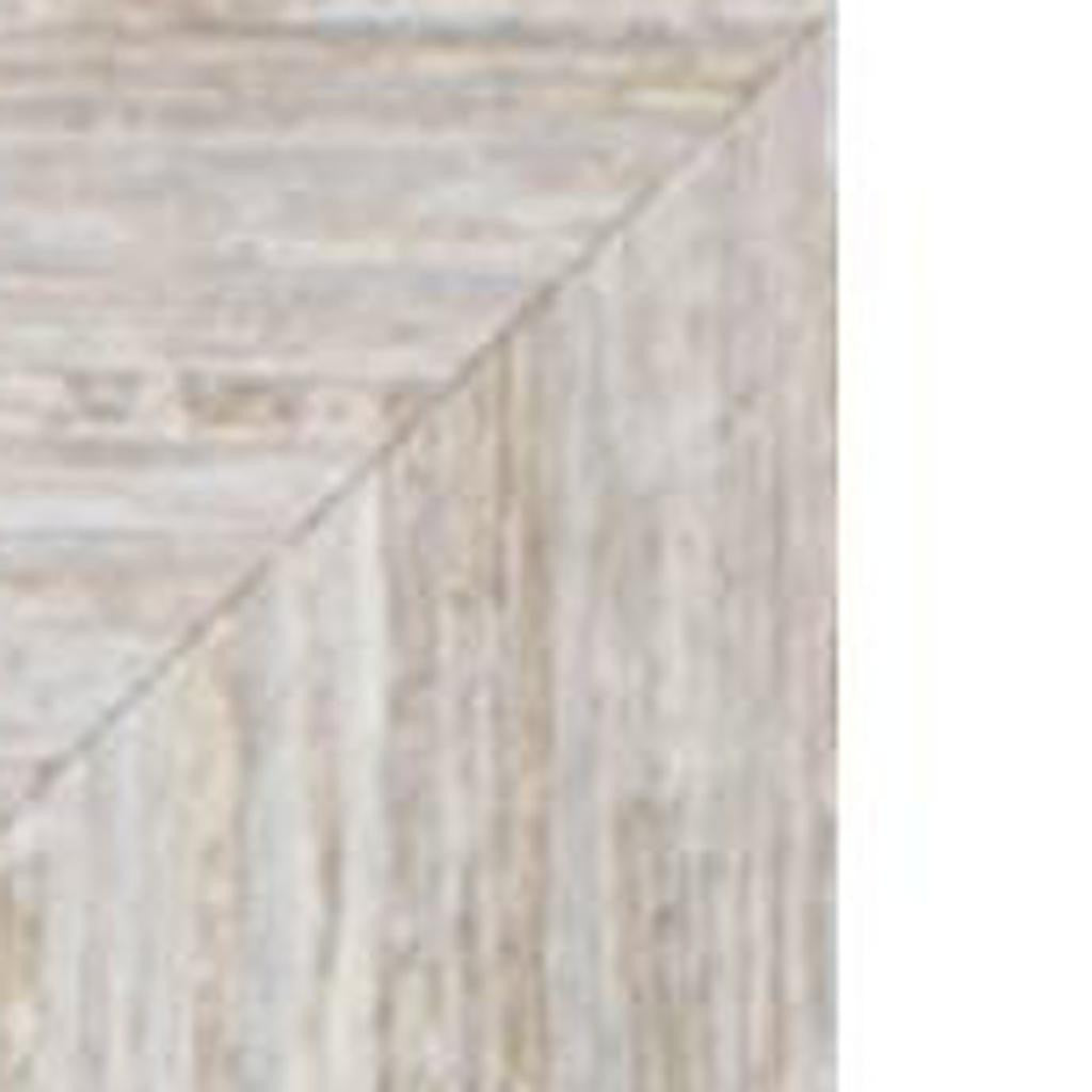32" White Distressed Wood Framed Accent Mirror