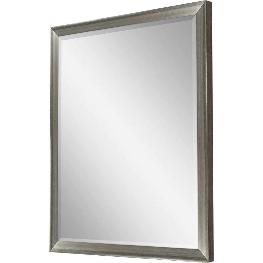 44" White Framed Accent Mirror