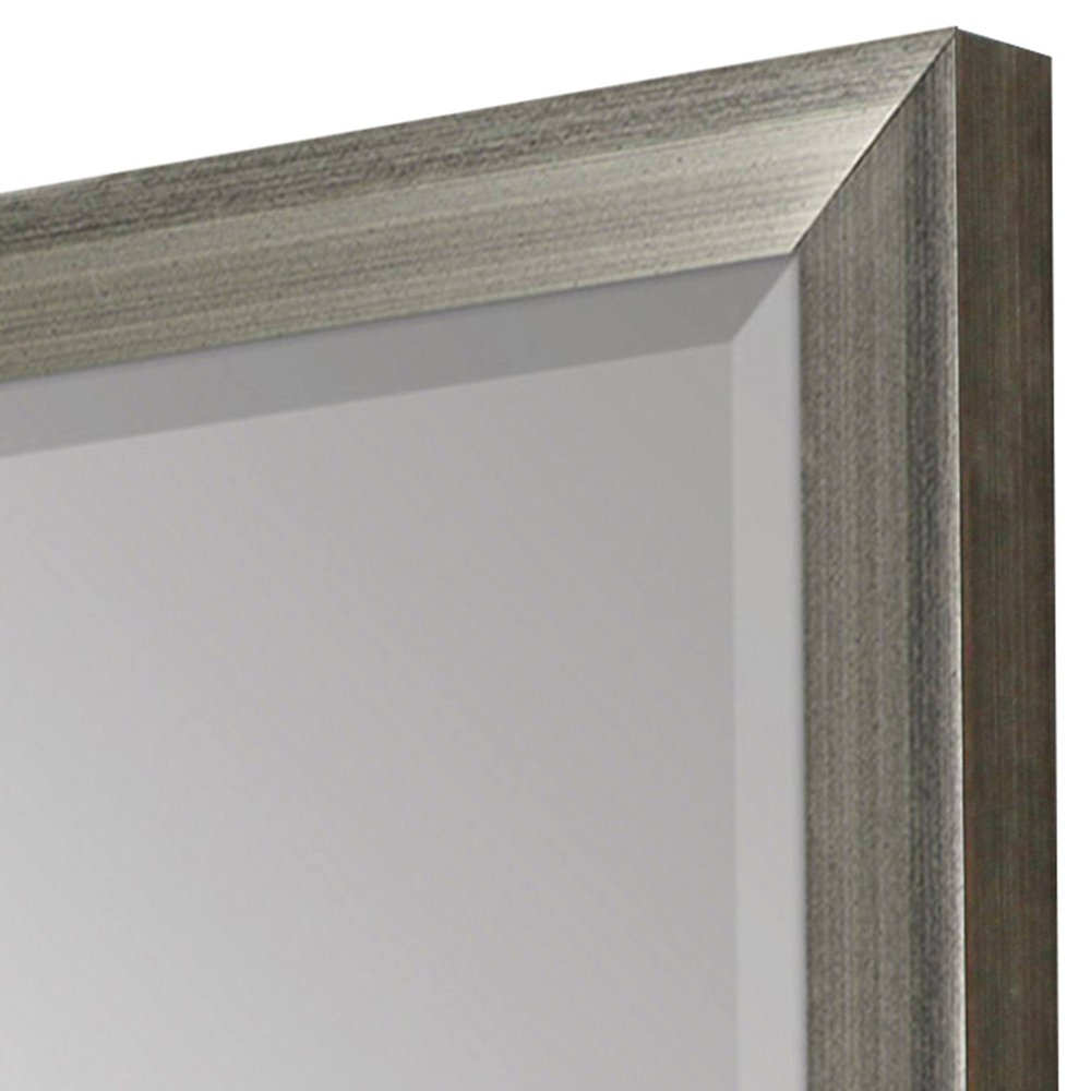 44" White Framed Accent Mirror