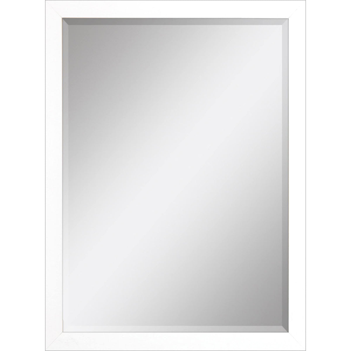 39" White Accent Mirror