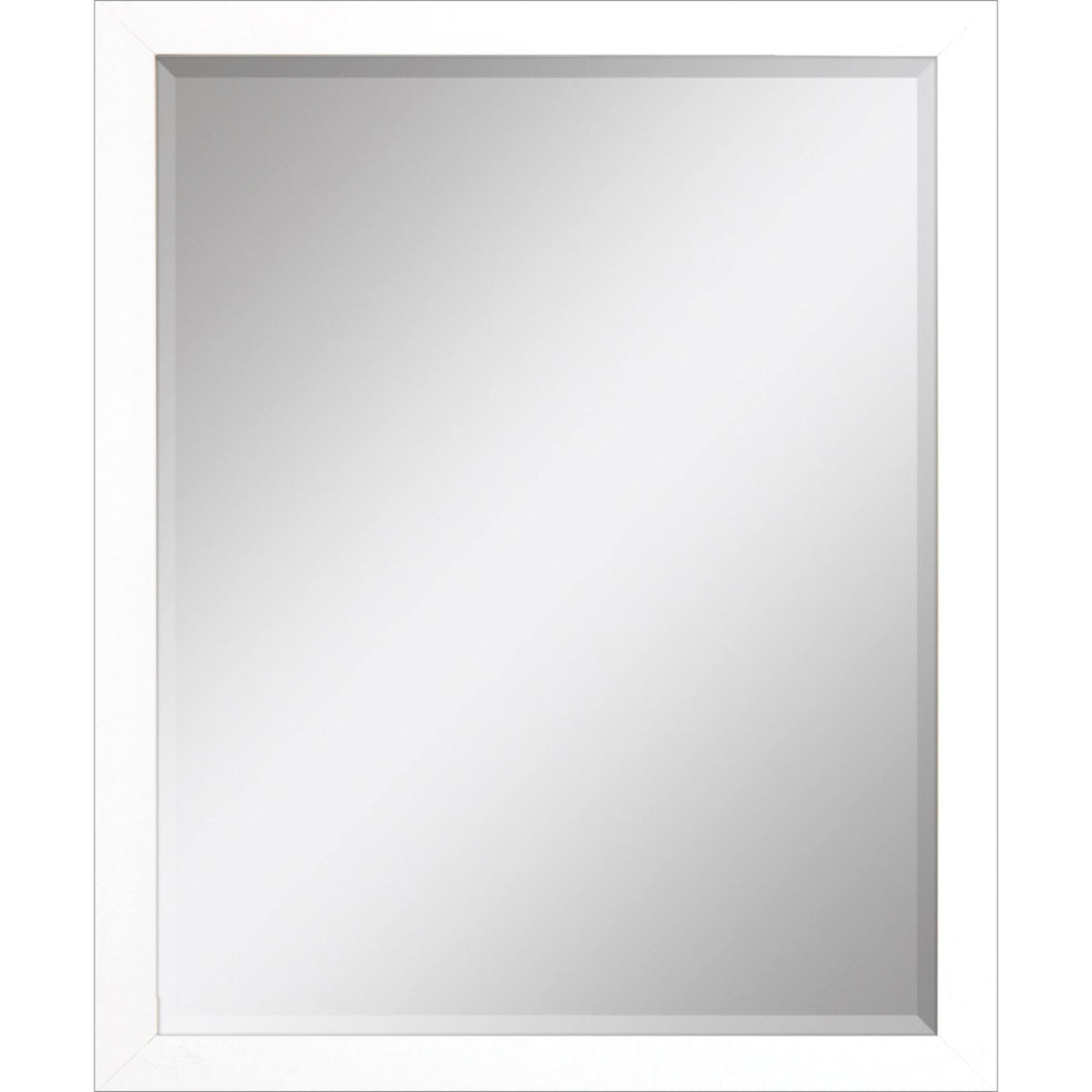 43" White Framed Accent Mirror