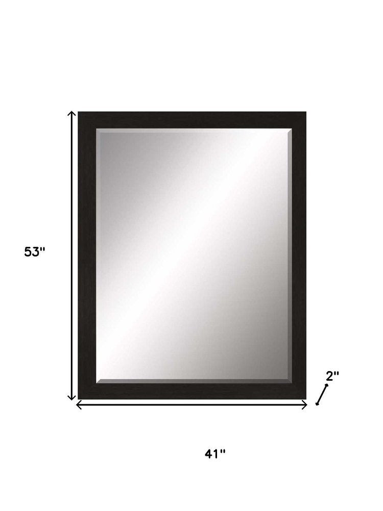 53" Dark Brown Accent Mirror