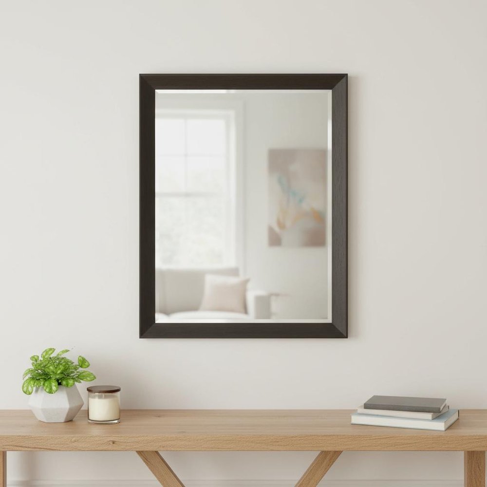 53" Dark Brown Accent Mirror