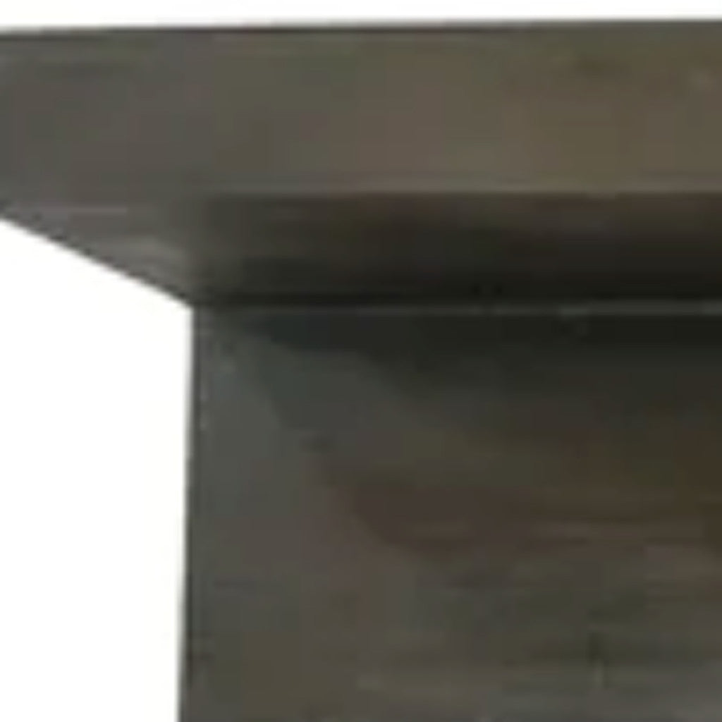 Set Of Two Brown Wood Wall Mounted Accent Shelves With Hooks