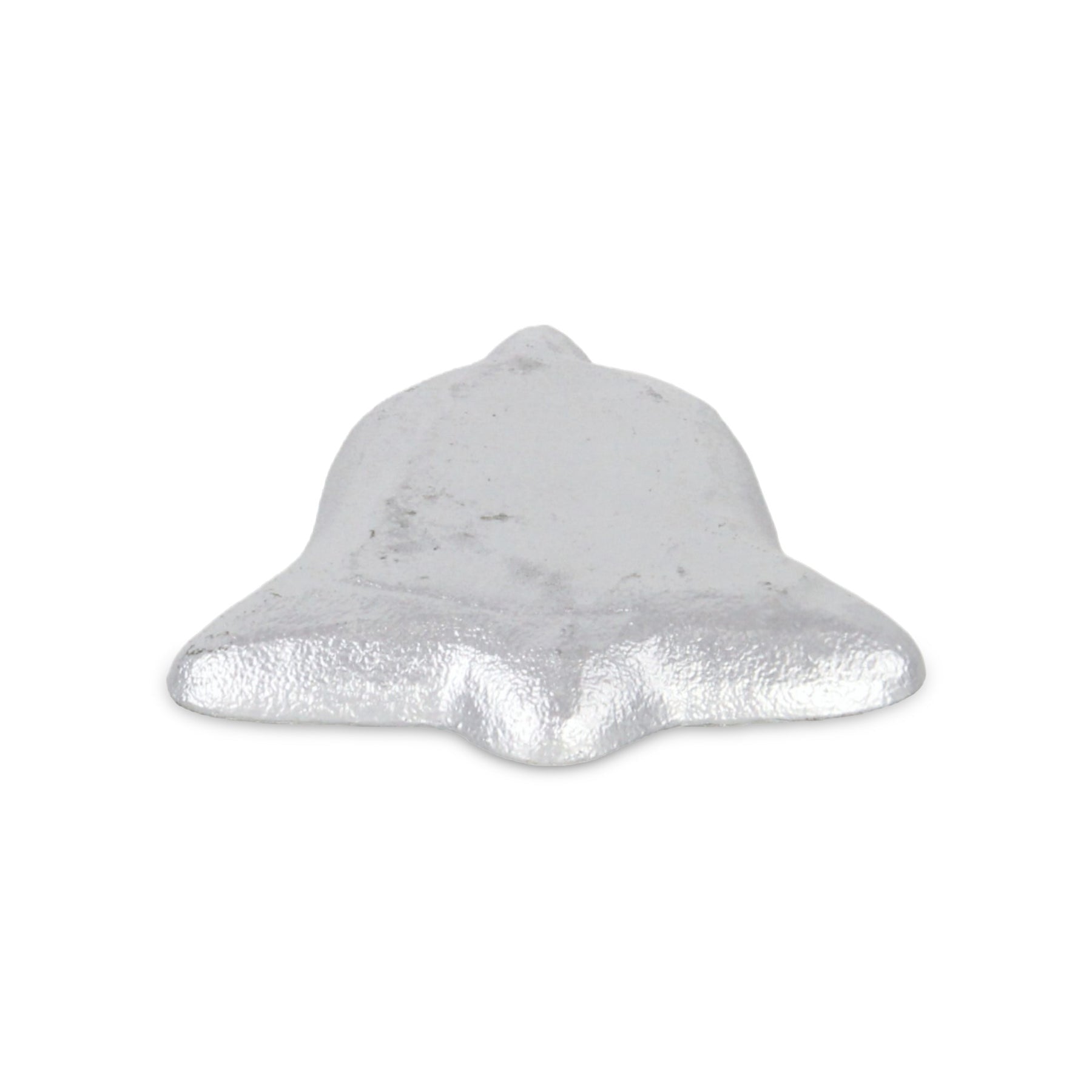 5" Silver Cast Iron Christmas Bell Trinket Tray
