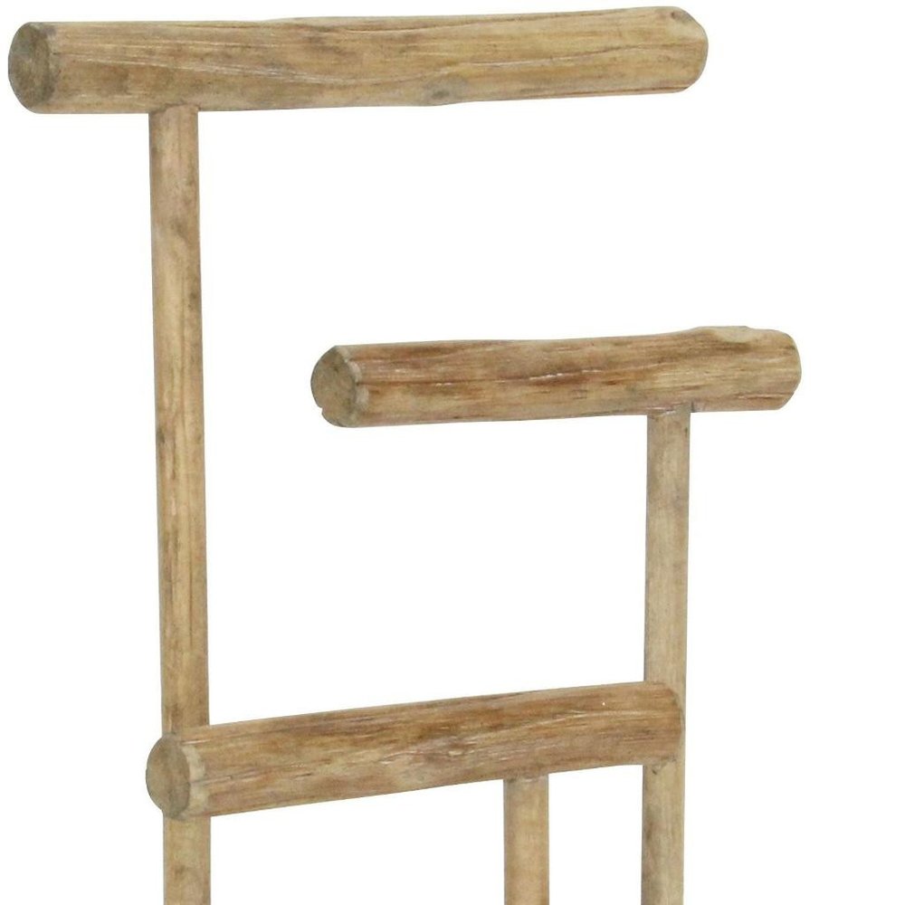 14" Brown Drift Wood Three Tier Decorative Jewelry Holder