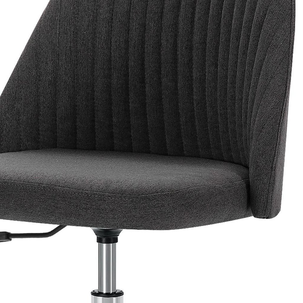 Pink and Silver Adjustable Height Swivel Rolling Office Chair