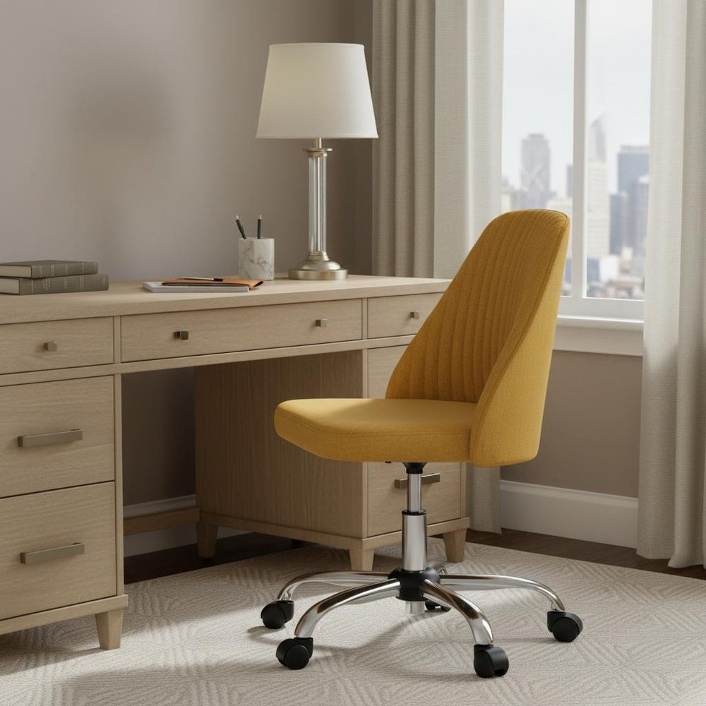 Pink and Silver Adjustable Height Swivel Rolling Office Chair
