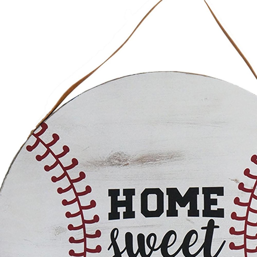 Set of Two Brown And White Home Sweet Home Wood Wall Decor