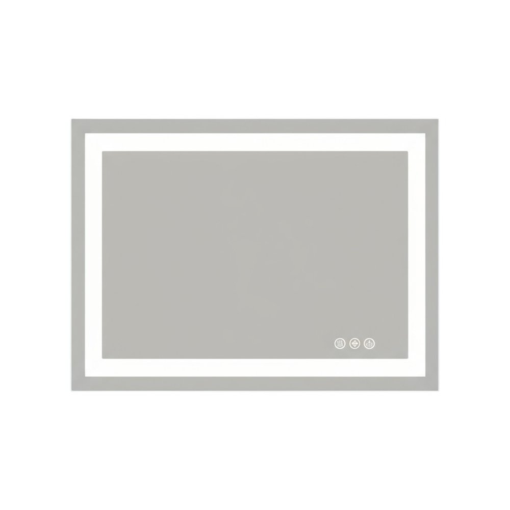 28" Clear Lighted Frameless Bathroom Vanity Mirror