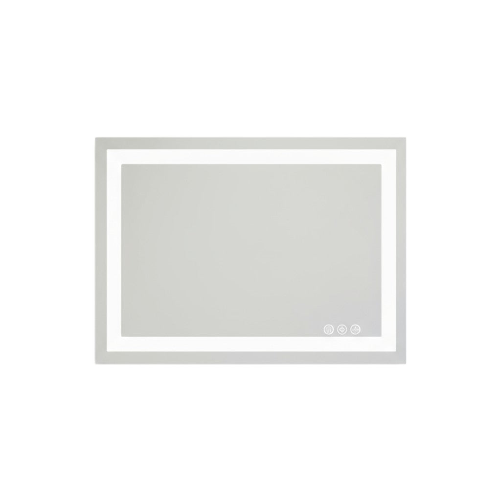 20" Clear Lighted Frameless Bathroom Vanity Mirror