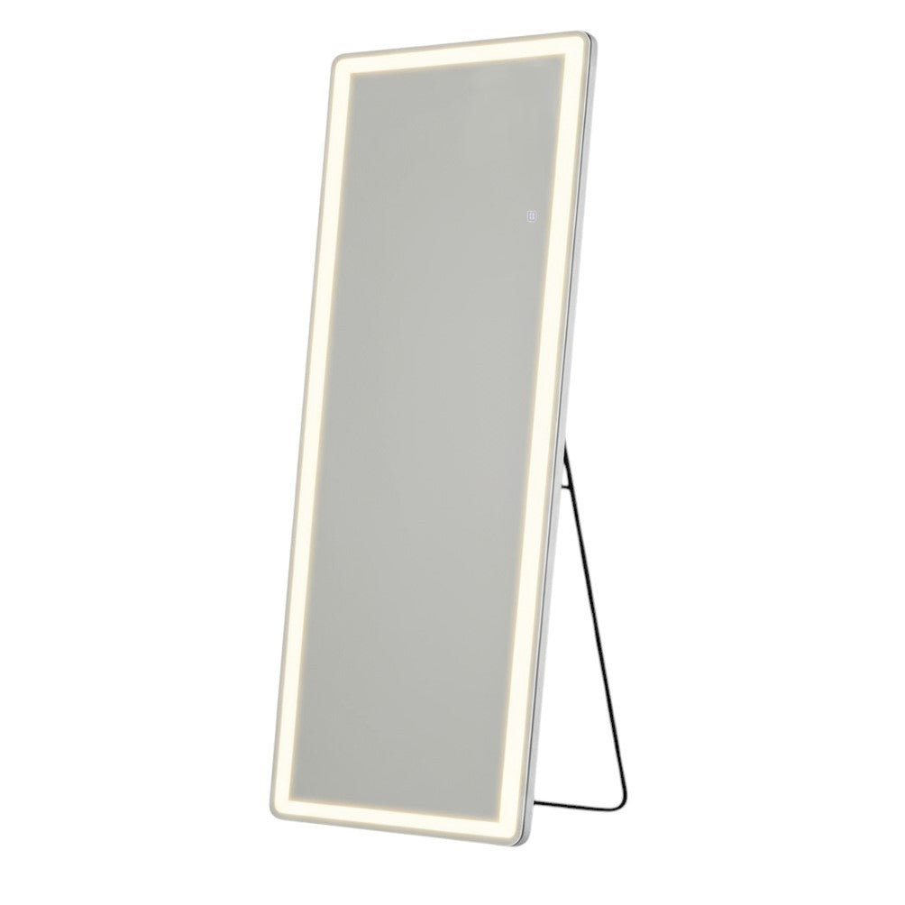 71" Clear Lighted Freestanding and Wall Mount Frameless Full Length Mirror