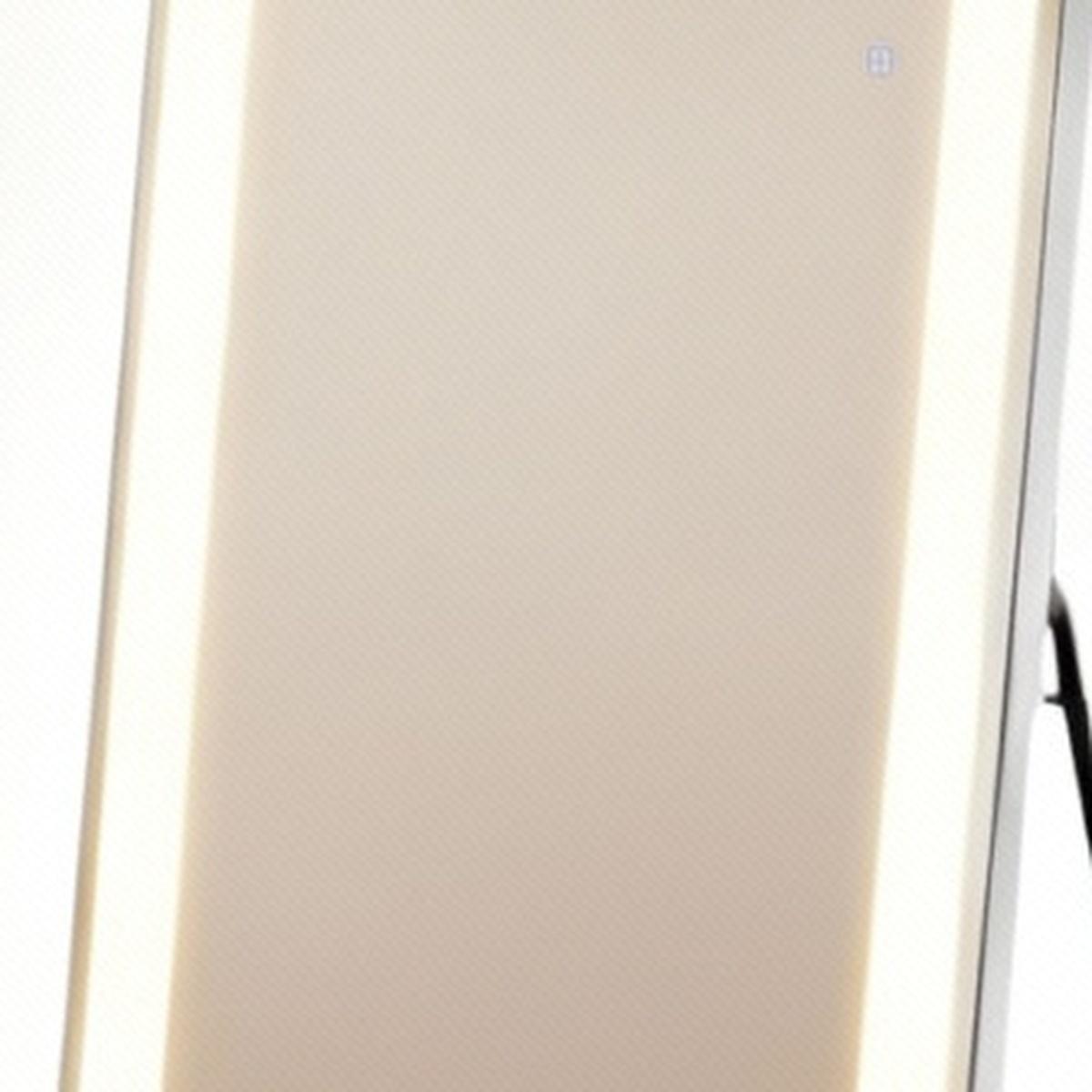 71" Clear Arch Lighted Freestanding and Wall Mount Frameless Full Length Mirror
