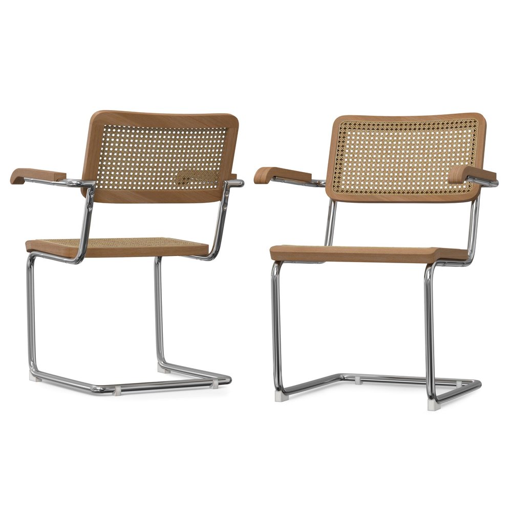 Set of Two Natural and Gray Solid Wood Dining Parsons Chairs