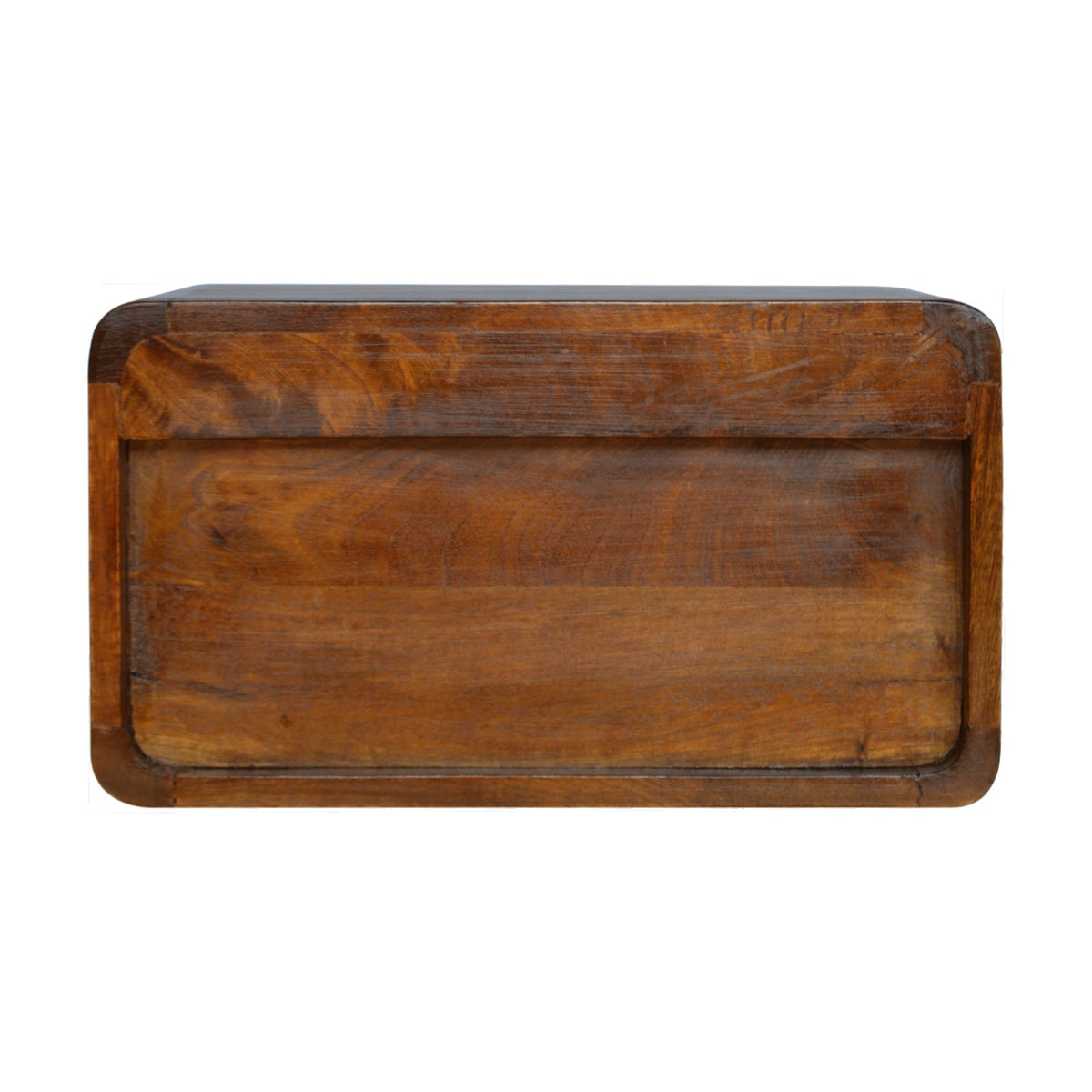 18" Brown Solid Wood Floating Nightstand