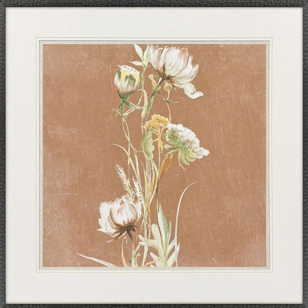 Wildflowers I Black Framed Wall Art