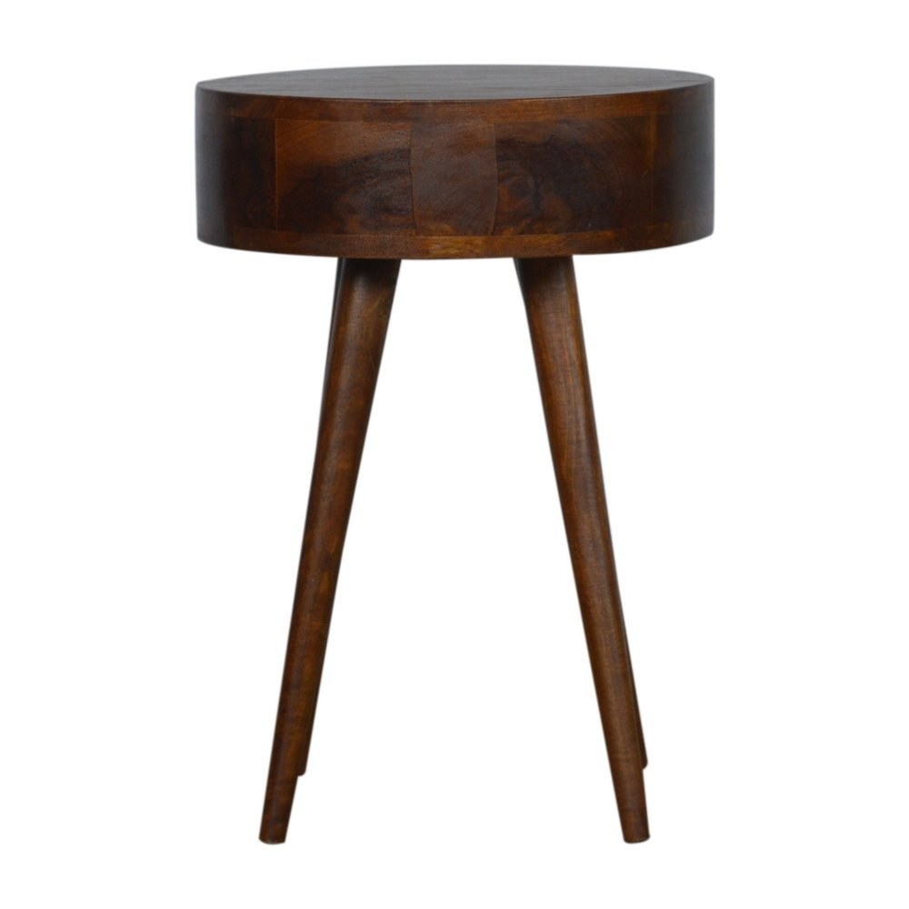 22" Chestnut Solid Wood One Drawer Nightstand