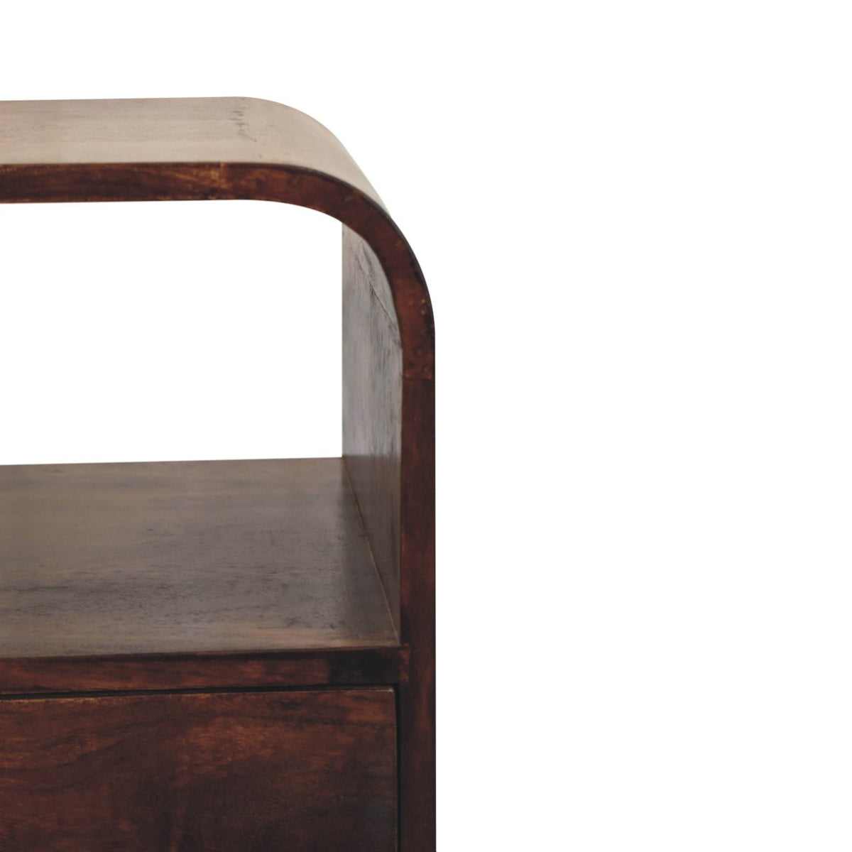 22" Chestnut Solid Wood One Drawer Nightstand