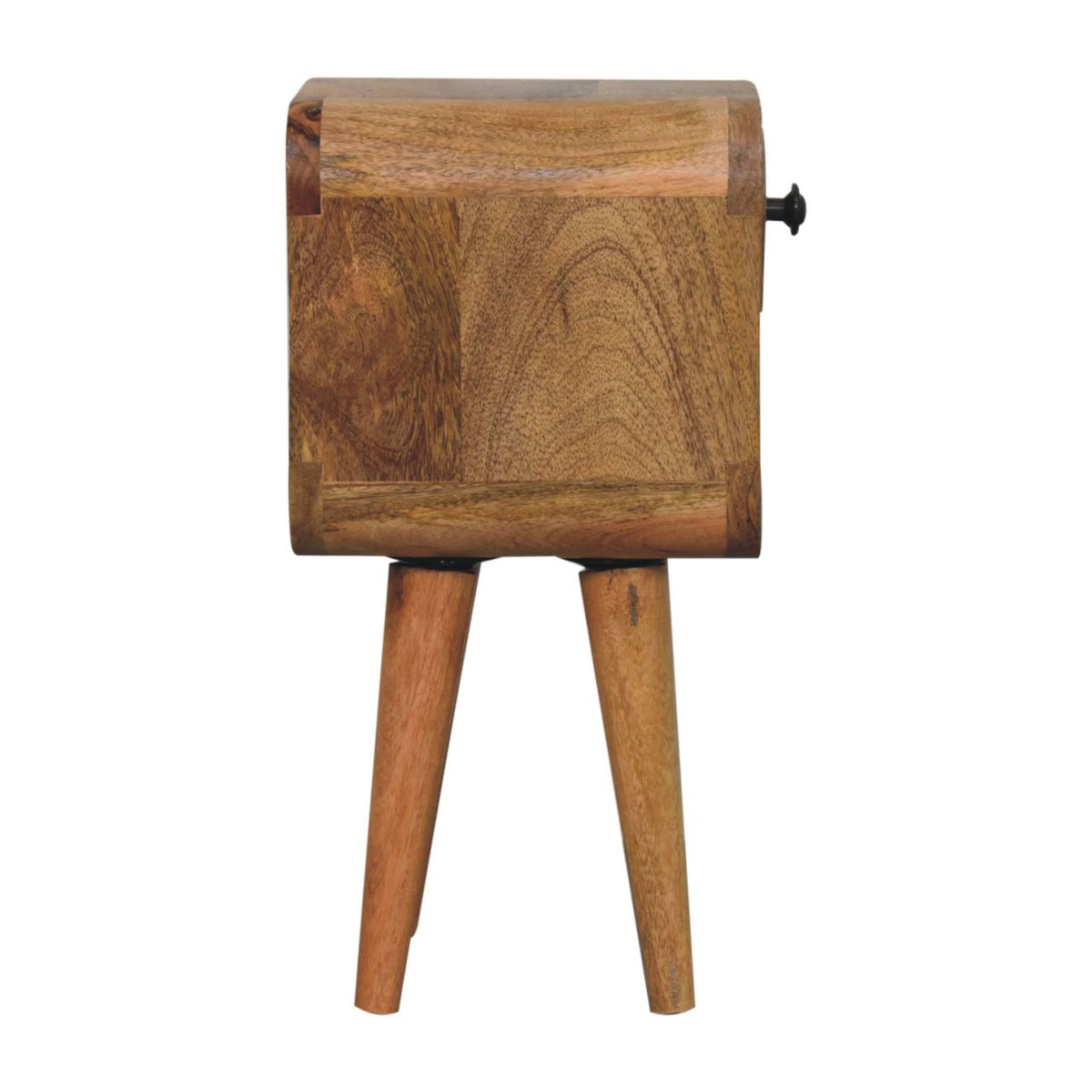 16" Oak Solid Wood Square One Drawer Nightstand