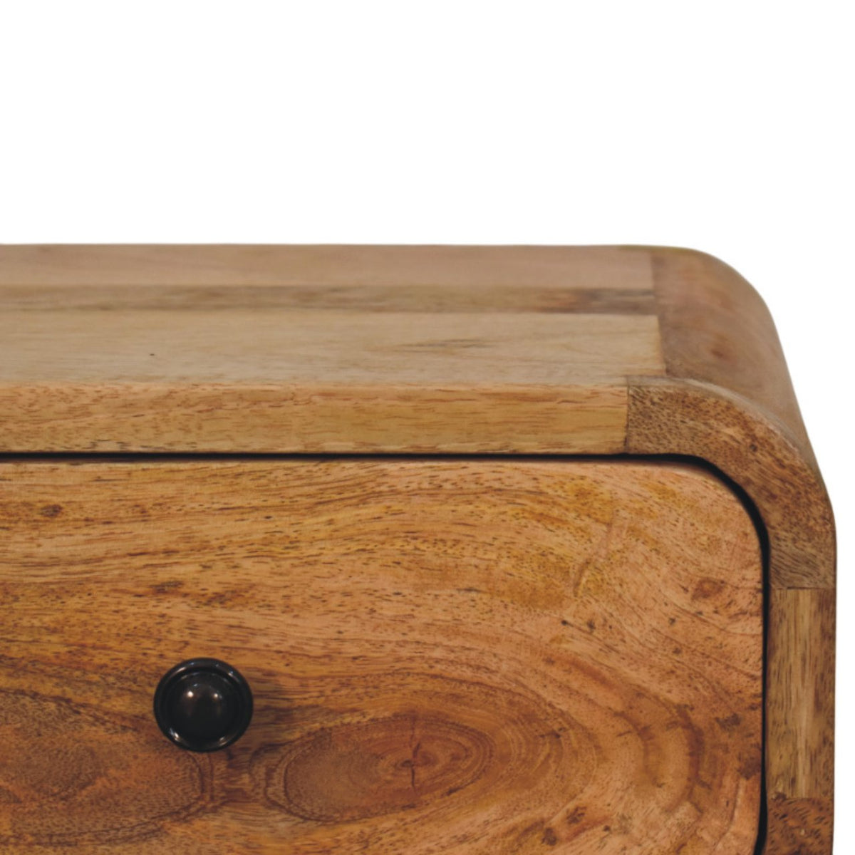 12" Oak Solid Wood One Drawer Floating Nightstand