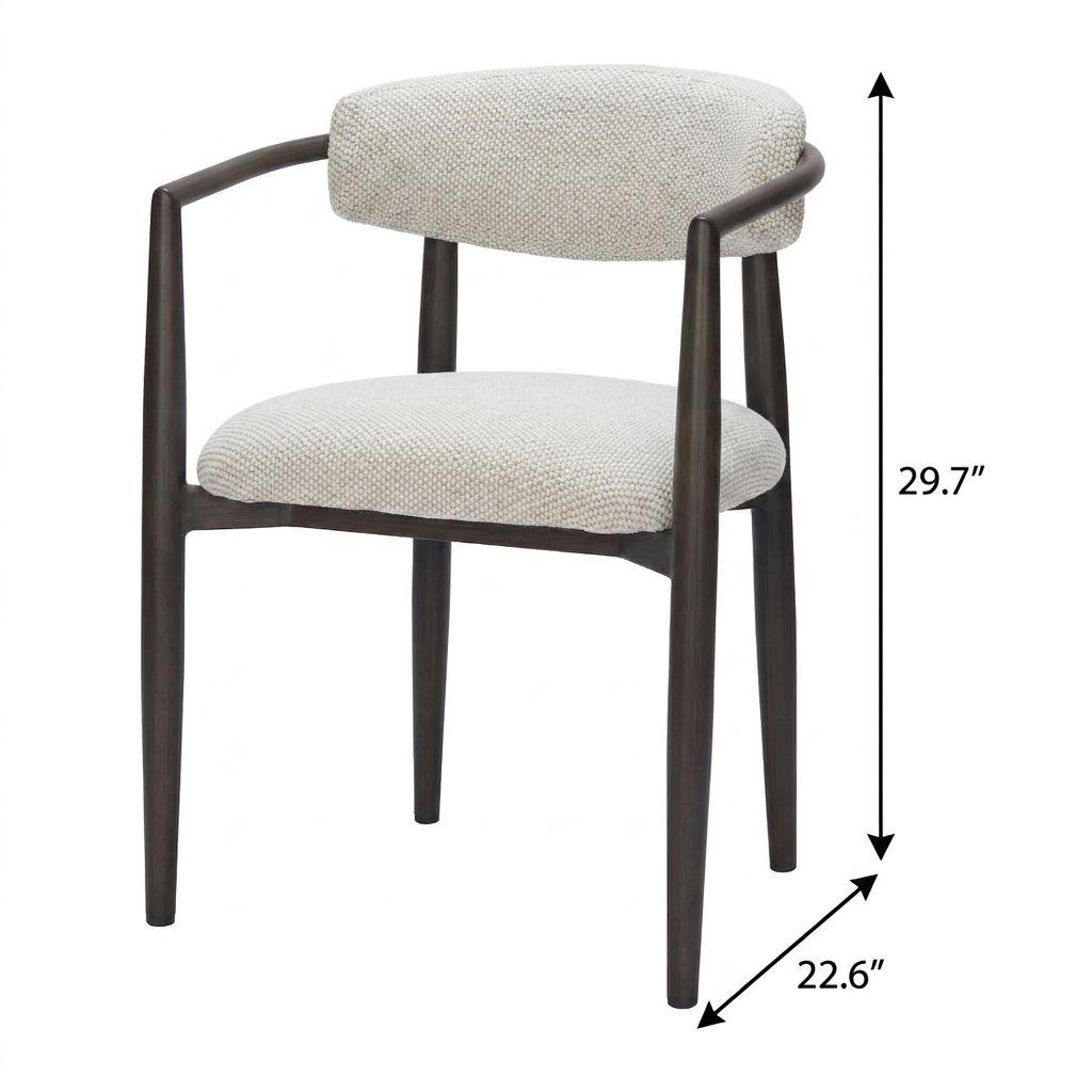 22" White Aluminum Outdoor Dining Chair