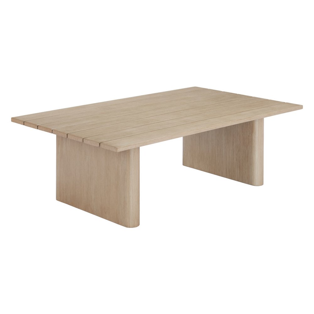 48" Natural Aluminum Outdoor Coffee Table