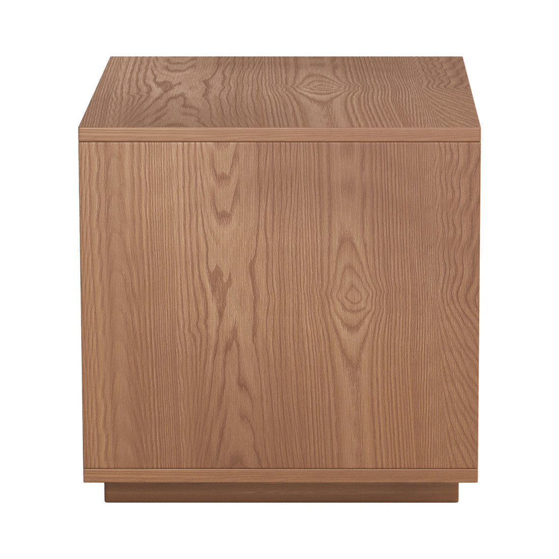 16" Natural Wood Plantation Shutter One Drawer Nightstand