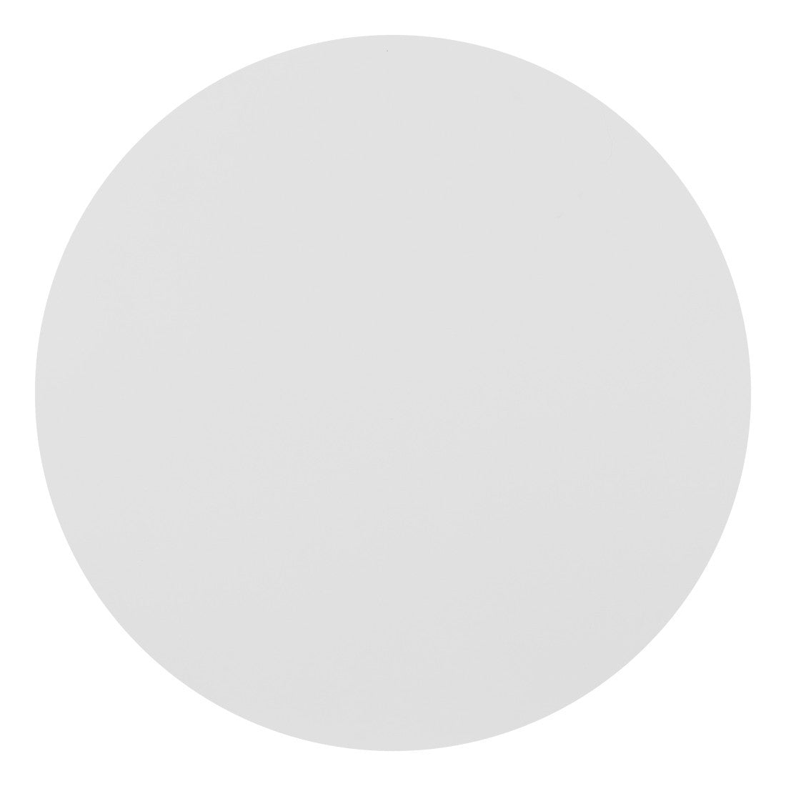 20" White Aluminum Round Outdoor Side Table