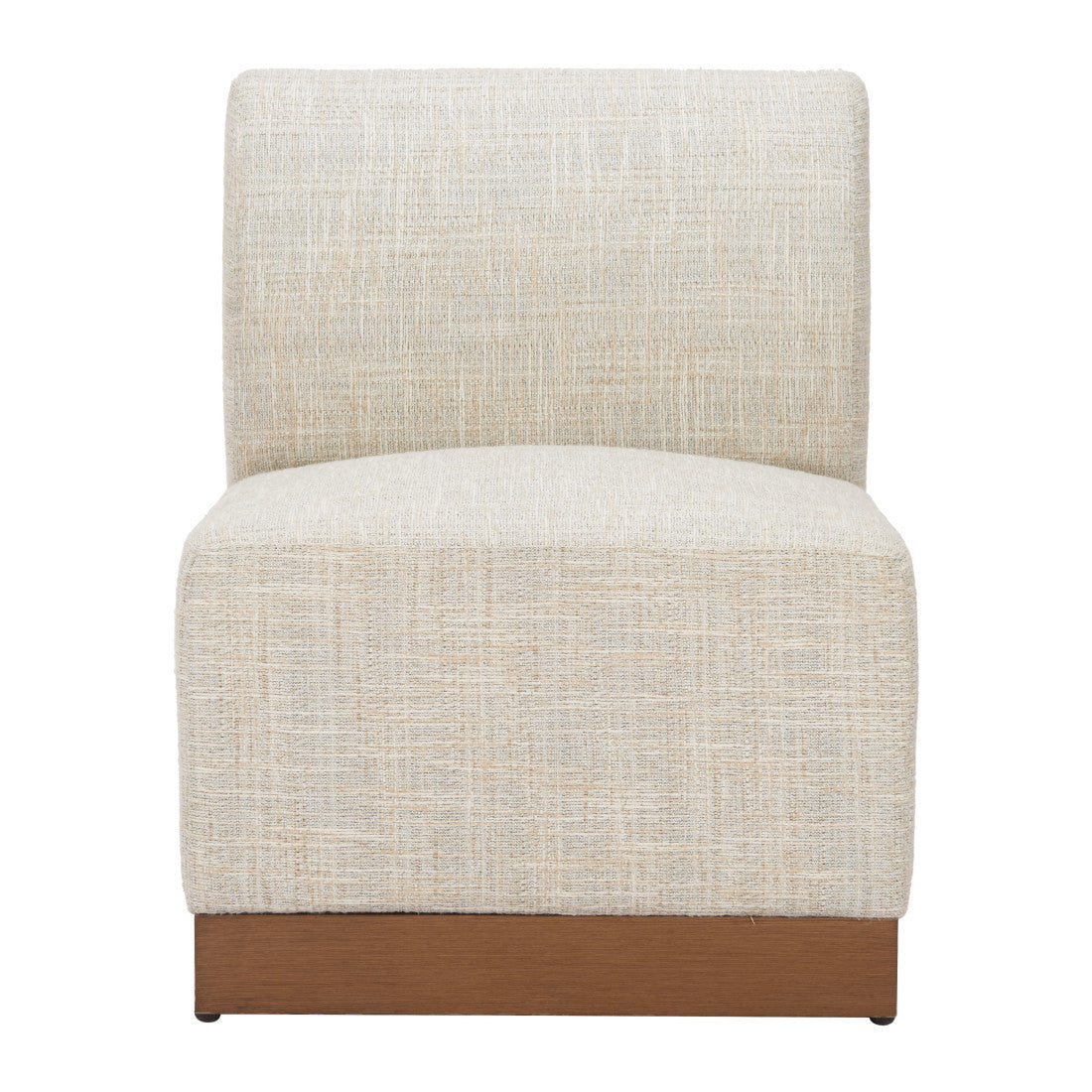 24" Beige Aluminum Outdoor Accent Chair