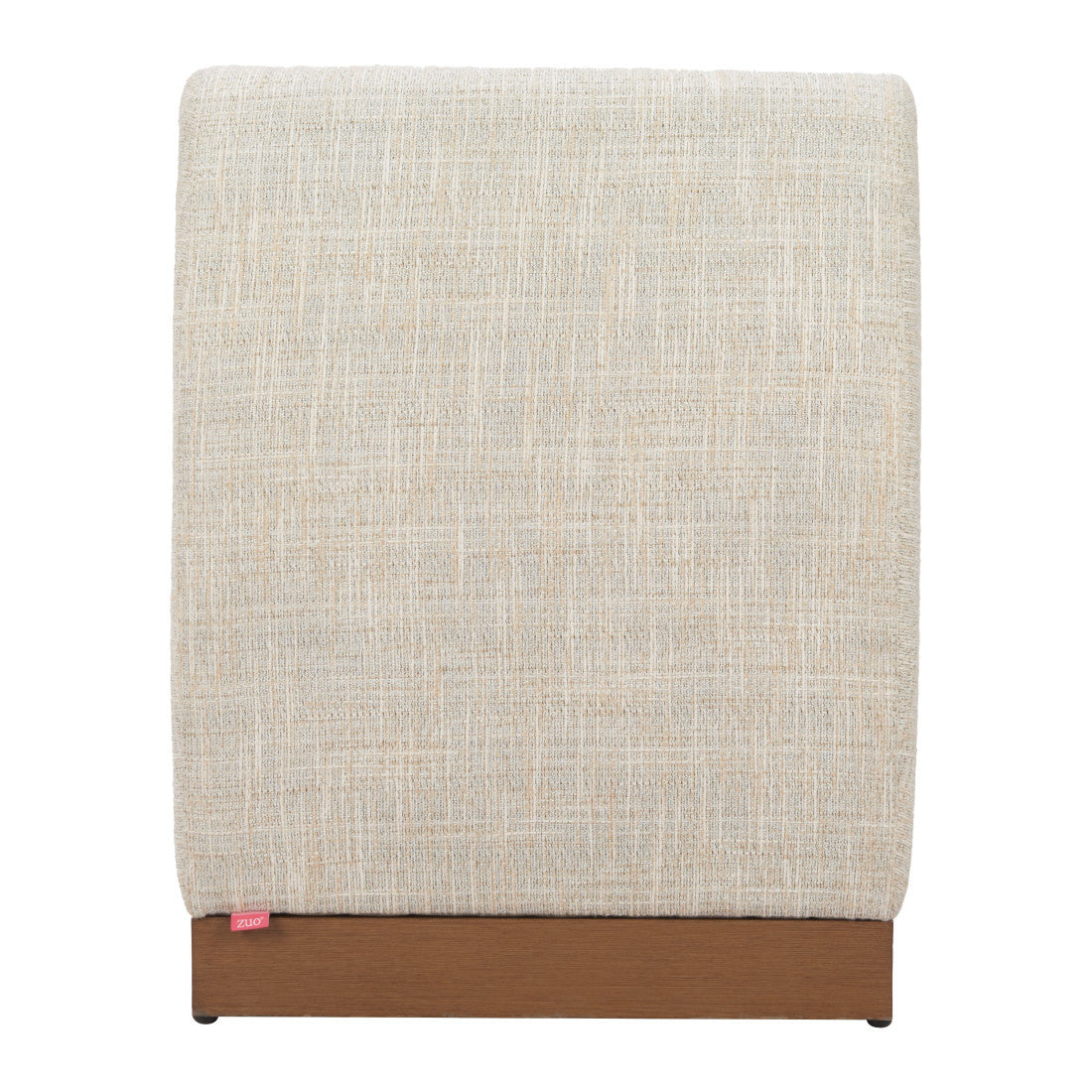 24" Beige Aluminum Outdoor Accent Chair