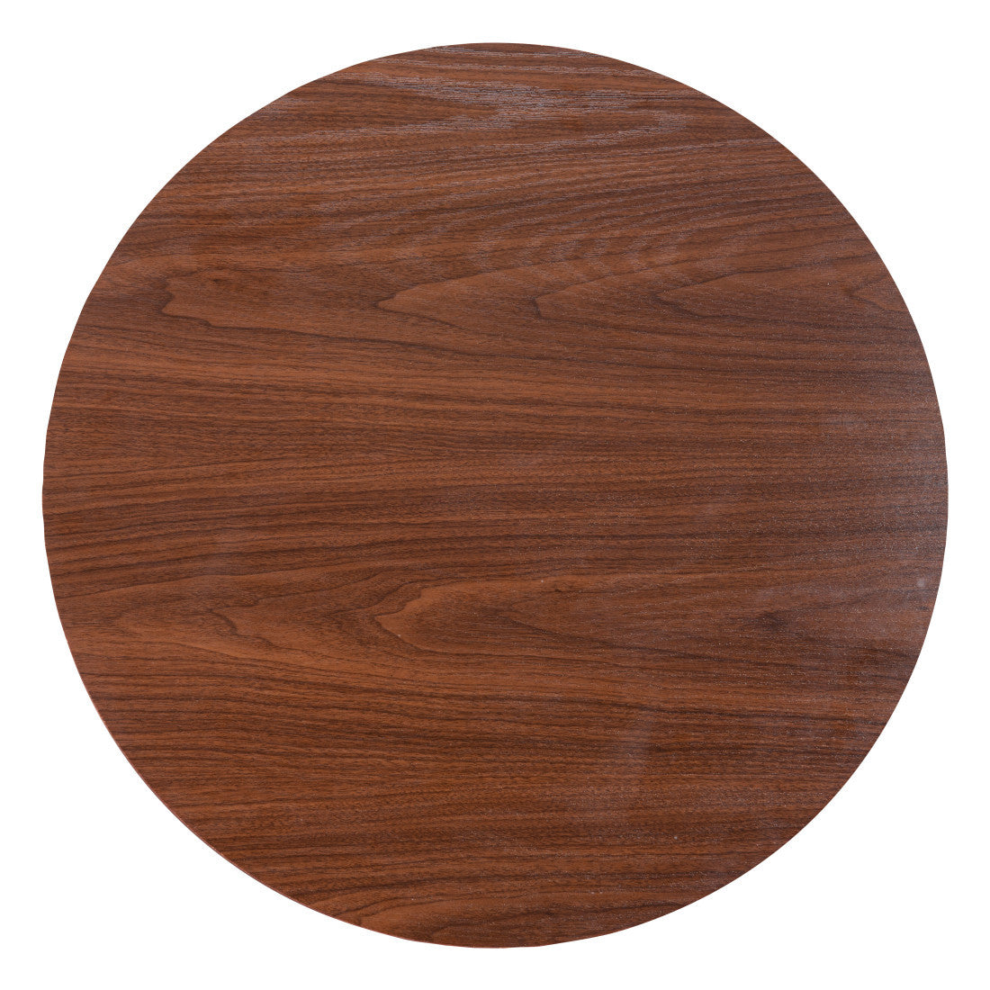 24" Brown and Black Wood and Steel Rounded Bar Table