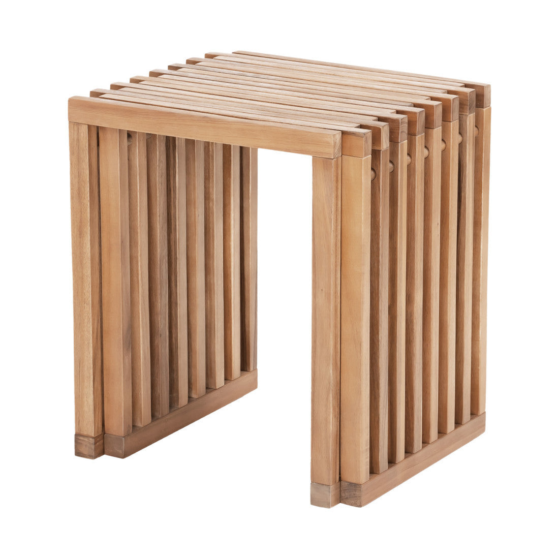 27" Natural Solid Wood Extendable Indoor Outdoor Bench