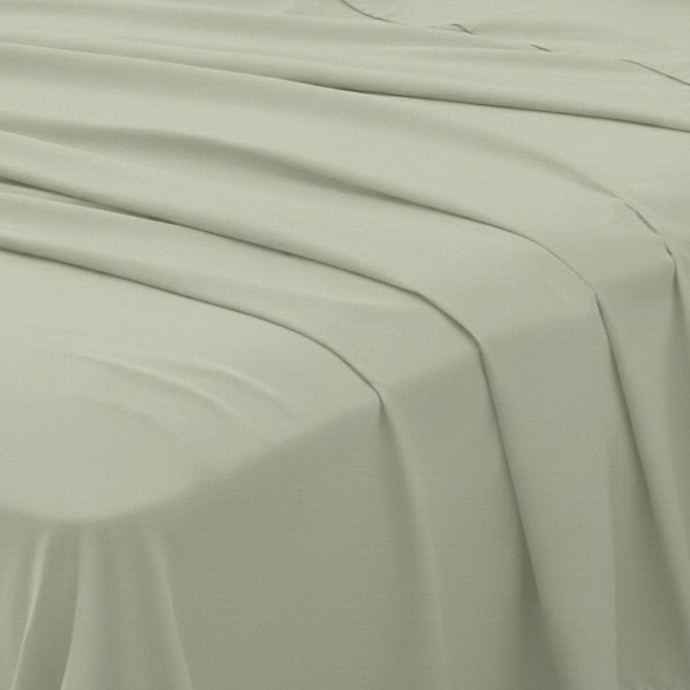 Four Piece Sage Cotton King Sheet Set