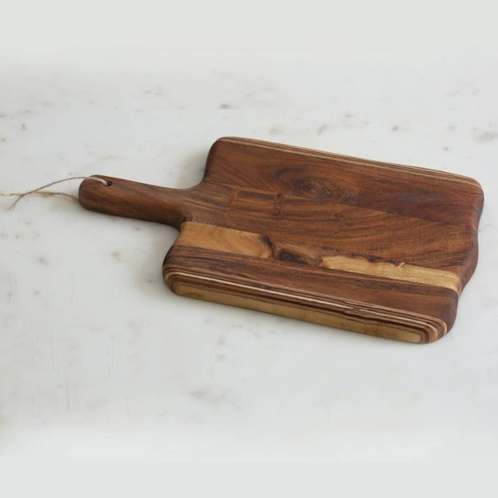 17" Brown Solid Wood Cutting Board