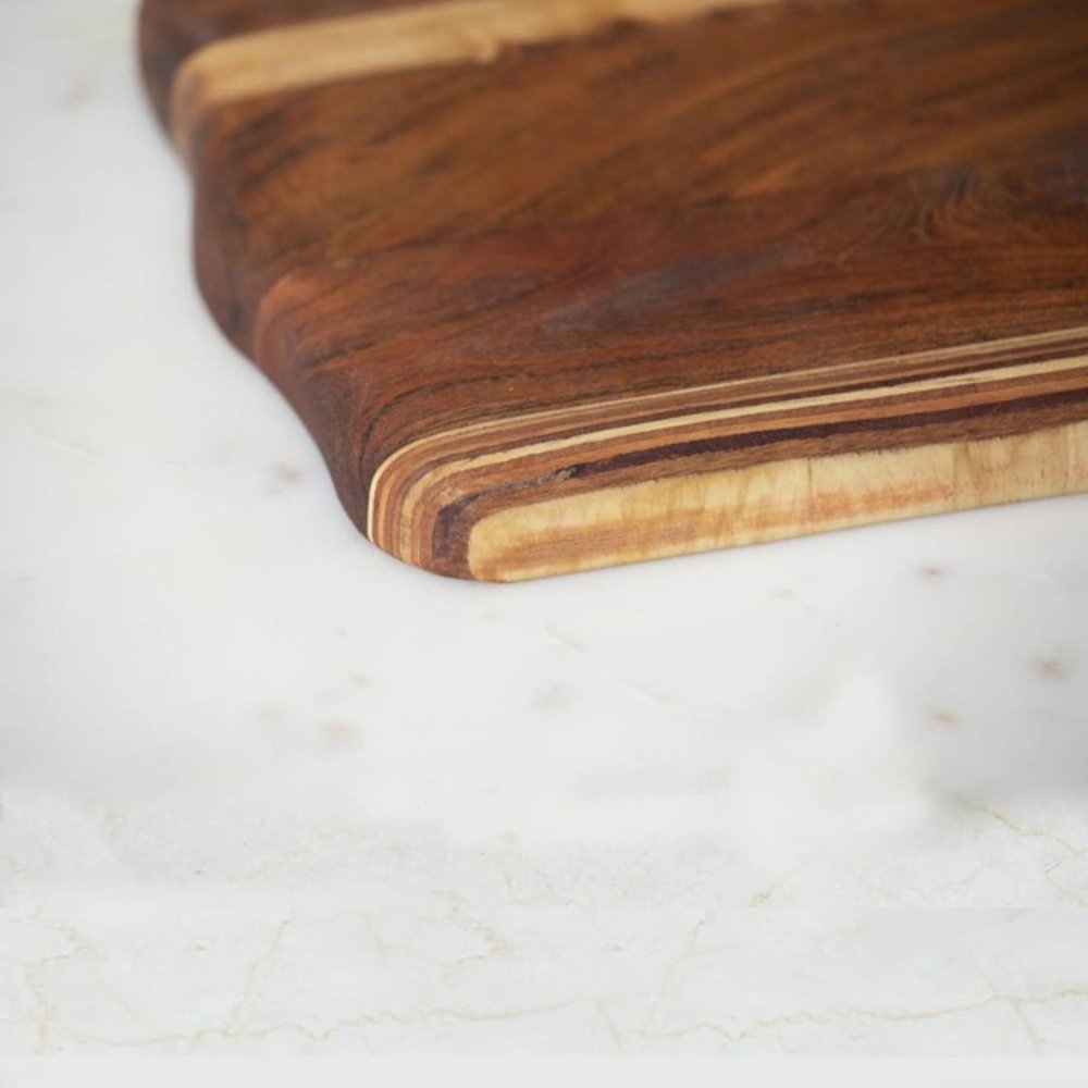 17" Brown Solid Wood Cutting Board