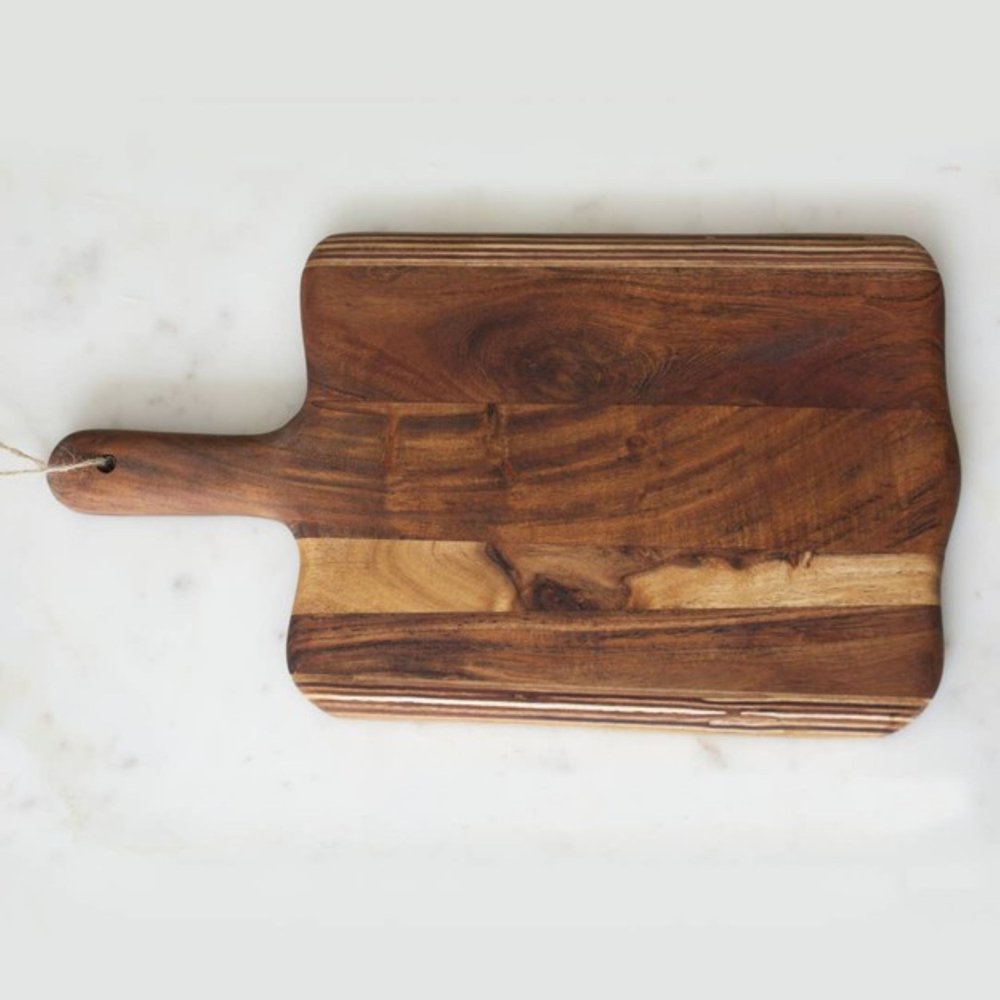 17" Brown Solid Wood Cutting Board