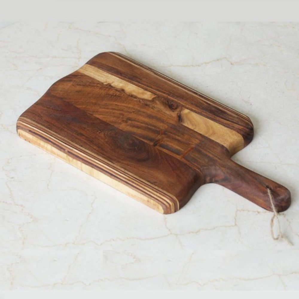 17" Brown Solid Wood Cutting Board