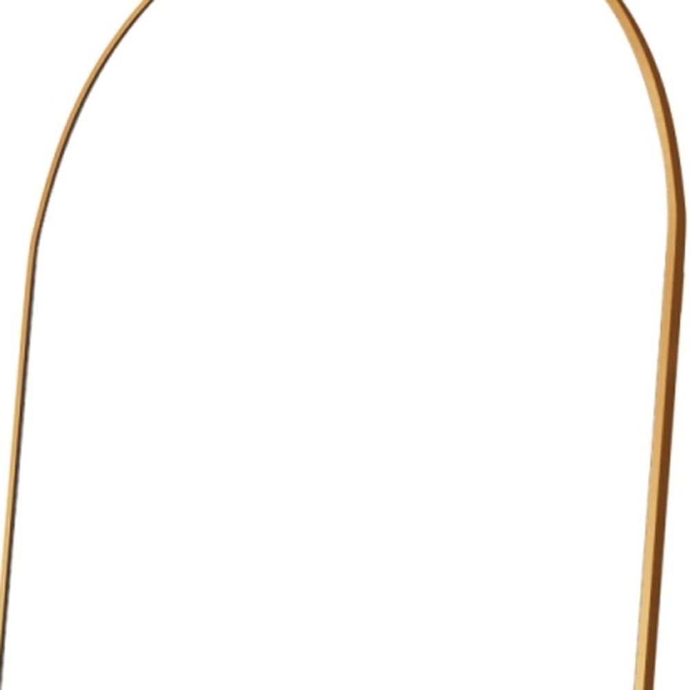 69" Gold Arch Freestanding Framed Full Length Mirror